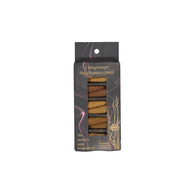 Mothers Fragrances Nagchampa Incense Cones Packet of 10