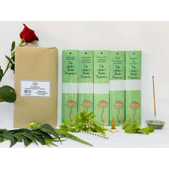 Mothers India Fragrances Nagchampa Incense Herbal - 20 Pack