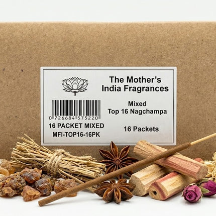 Mother's India Fragrances Packet with incense ingredients