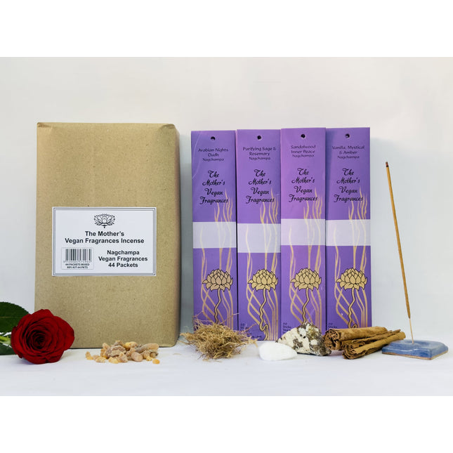 Mothers India Fragrances Nagchampa Incense Vegan - 44 Pack