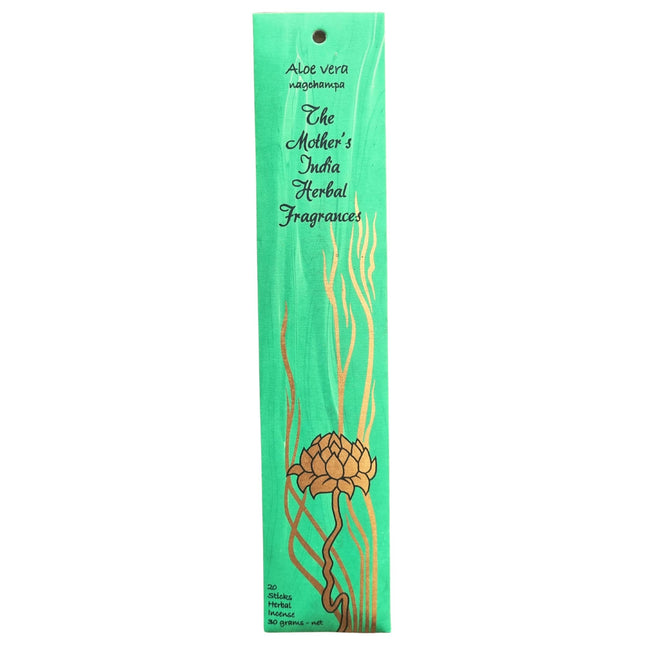 Mothers India Fragrances Incense Aloe Vera Nagchampa