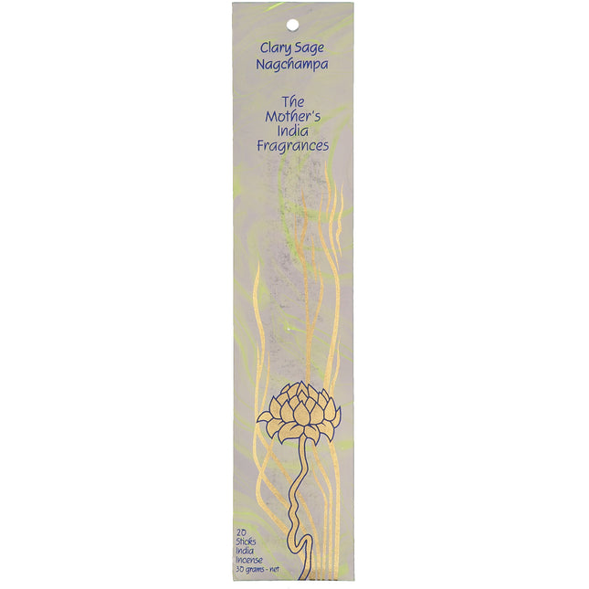 Mothers India Fragrances Incense Clary Sage Nagchampa