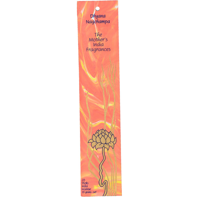 Mothers India Fragrances Incense Dhyana Nagchampa