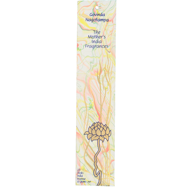 Mothers India Fragrances Incense Govinda Nagchampa