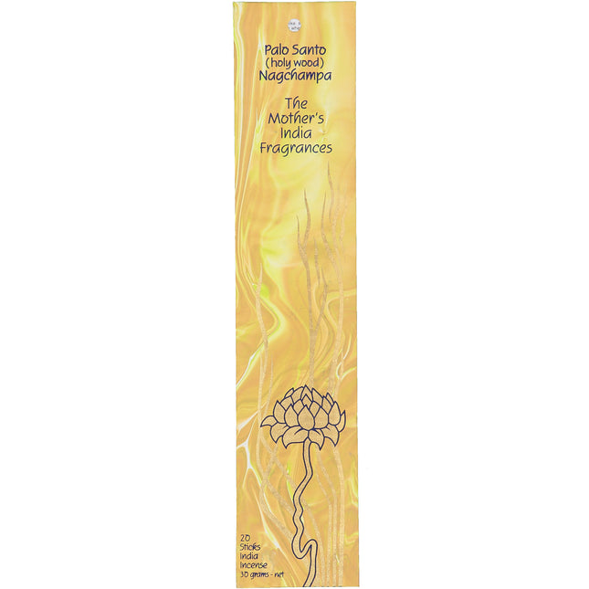Mothers India Fragrances Incense Palo Santo Nagchampa