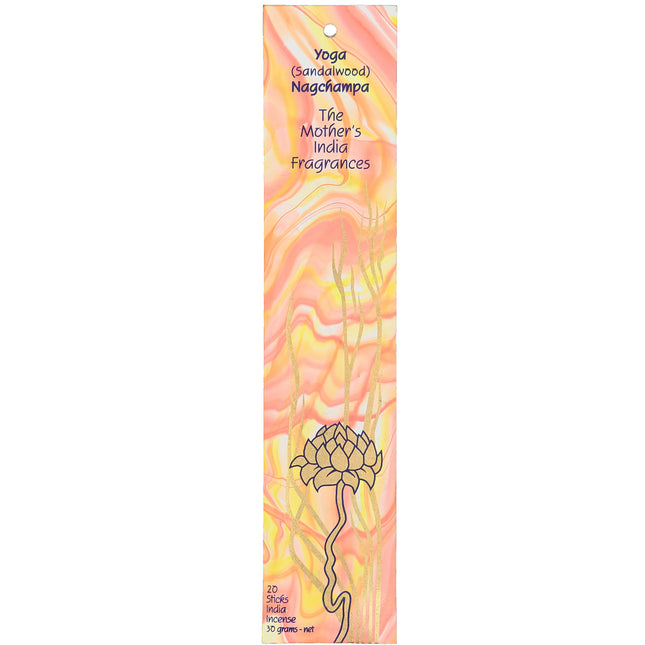 Mothers India Fragrances Incense Yoga Nagchampa