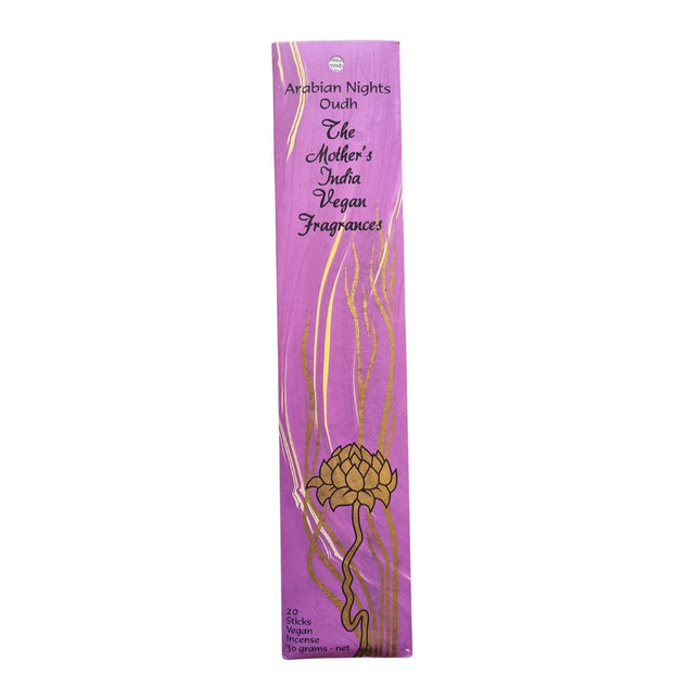 Mothers India Incense Vegan Fragrances Arabian Nights Oudh
