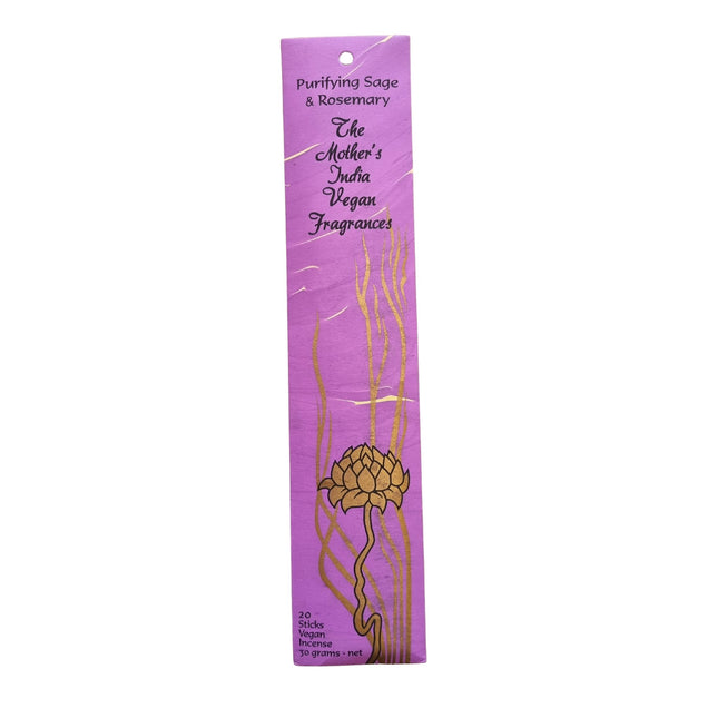 Mothers India Incense Vegan Fragrances Purifying Sage & Rosemary