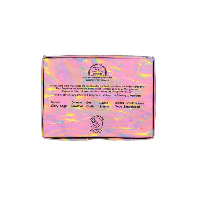 The Mothers Fragrant Incense Variety Gift Sampler Box - 21 Mini Packets